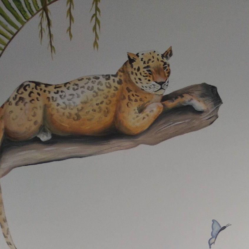 Muurschildering Jungle kamer