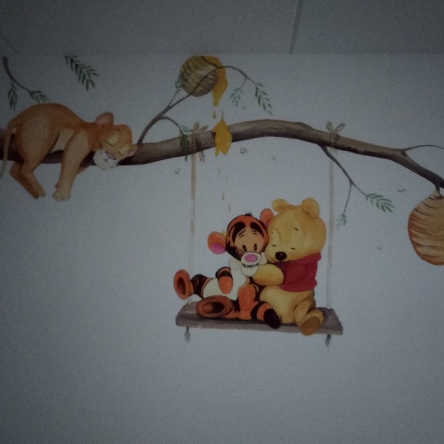 Muurschildering Winnie the Pooh 3
